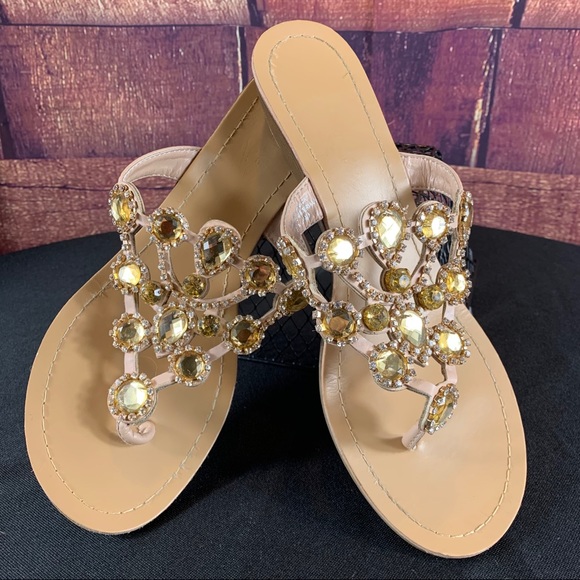 MADELINE STUART Gemstone & Rhinestone Sandals - Picture 3 of 12